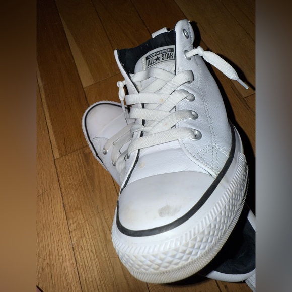 Converse All Star Classic White High-Top Sneakers - Picture 10 of 10